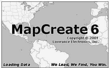 LOWRANCE MAPCREATE 6.2 - L'écran MapCreate - 1