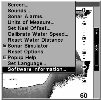 LOWRANCE X136DF - Informations système - 1