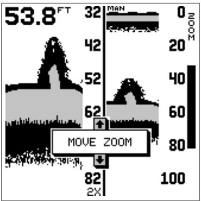 LOWRANCE X65 - ZOOM: mode automatique - 1