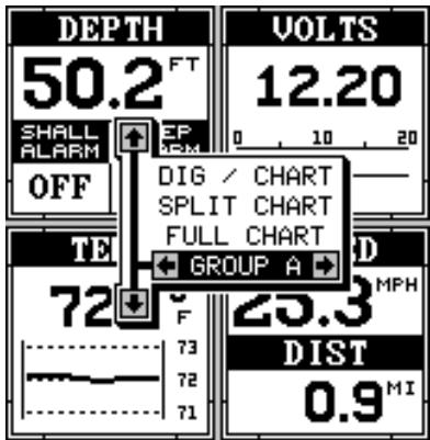 LOWRANCE X65 - Groupes de fenêtres - 3