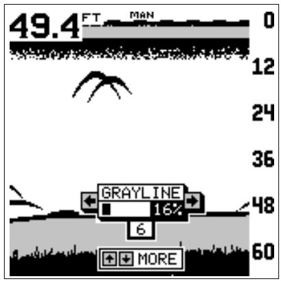 LOWRANCE X65 - BANDE GRISE grayline - 1