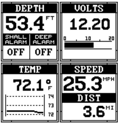 LOWRANCE X65 - Groupes de fenêtres - 2