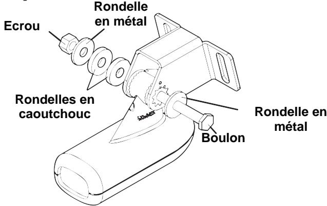 LOWRANCE X67C - ASSEMBLAGE ET MONTAGE DU TRANSDUCTEUR SUR LE TABLEAU ARRIERE - 3