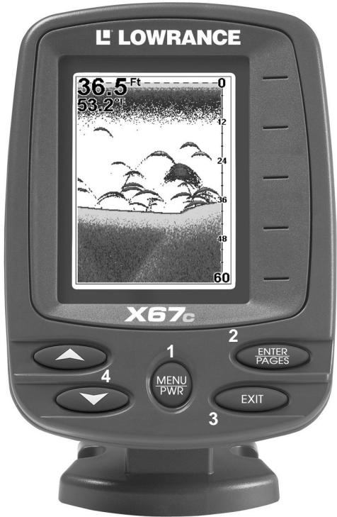 LOWRANCE X67C - Fonctionnement de Base du Sonar CLAVIER - 1