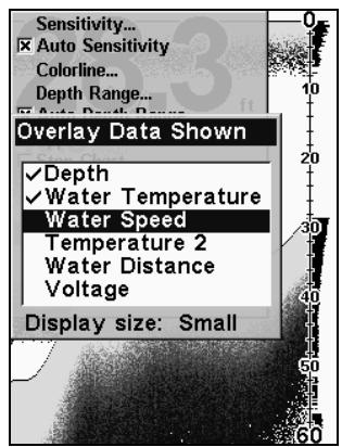 LOWRANCE X67C - Données de Superposition - 2