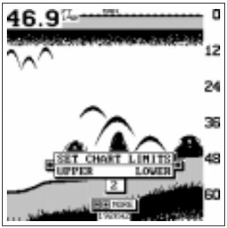 LOWRANCE X85 - Limites supérieures et inférieures - 3