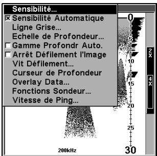 LOWRANCE X88DF - Utilisation du sondeur - 2