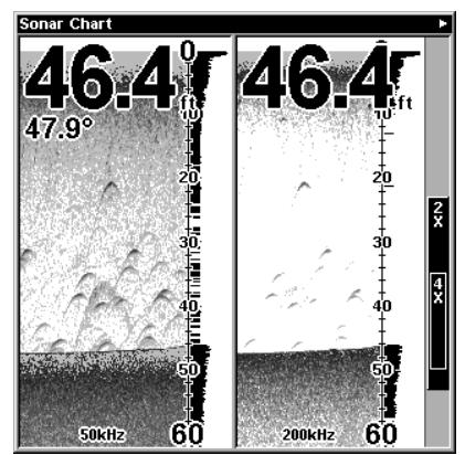 LOWRANCE X88DF - Options de réglage du menu sondeur - 4