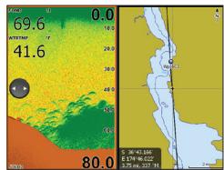 LOWRANCE HDS-5M - Ajouter un calque Data (Données) ou Gauge (Jauge) à une page - 2