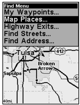 LOWRANCE IFINDER H2O - Find Map Places or Points of Interest (POI) - 2