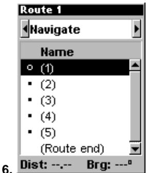 LOWRANCE IFINDER H2O - Routes Created in iFINDER - 6