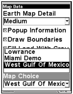 LOWRANCE IFINDER H2O - To display a Navionics chart: - 3