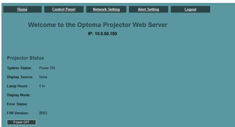 OPTOMA EP783L - Commandes utilisateur - 1