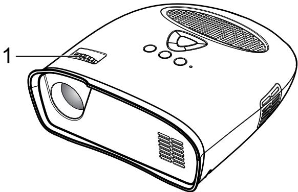 OPTOMA PT100 - Adjusting the Projector Focus - 1