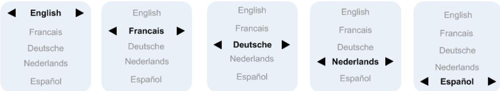 OPTOMA PT100 - Language menu - 1