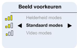 OPTOMA PT100 - Menu Preference (Beeldvoorkeuren) - 2