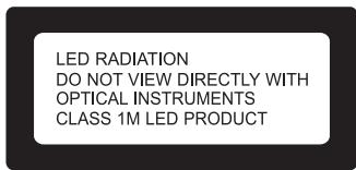 OPTOMA PT100 - CAUTION RISK OF ELECTRIC SHOCK DONOT OPEN - 3