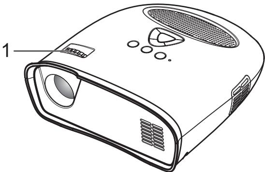 OPTOMA PT100 - Ajuste del enfoque del projector - 1