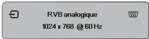 OPTOMA EW1691E,  EW330E,  EW605ST,  EW610ST,  EW675UTIS,  EW695UT,  EW762 - Mise sous tension du projecteur - 4