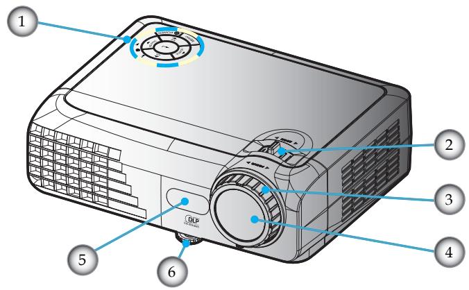 OPTOMA EX330E,  EX565UT,  EX605ST,  EX610ST,  EX615,  EX665UT,  EX665UTIS,  EX7155E - Unité principale - 1