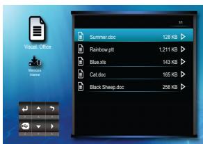 OPTOMA ML300,  ML500 - Éléments du sous-menu - 4
