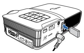 OPTOMA ML300,  ML500 - Mode d'affichage Wi-Fi - 1