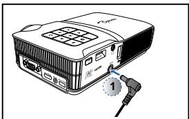 OPTOMA ML300,  ML500 - MARCHE / ARRET - 1