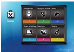 OPTOMA ML300,  ML500 - Sélectionnez "Réglage Video" - 1