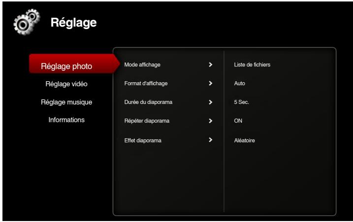 OPTOMA ML550 - Réglage photo - 1