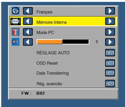 OPTOMA ML550 - Comment configurer le type de fichier pour le multimédia avec mémoire interne - 3