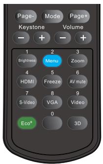 OPTOMA W305ST,  W306ST - Commandes Utilisateur - 2