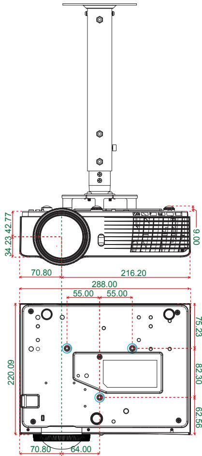 OPTOMA W305ST,  W306ST - Avertissement : - 1