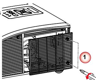 OPTOMA X307UST - Remplacement de la lampe - 3
