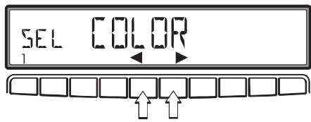 BECKER 7803 - Réglage de la couleur d'éclairage (COLOR) (seulément 4327, 4337) - 2