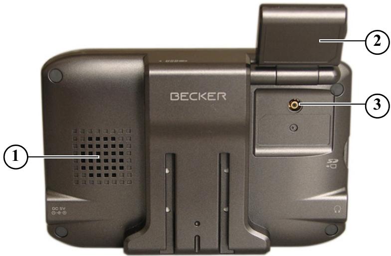 BECKER 7916 TA - Façade de l'appareil avec éléments de commande et d'affichage - 1