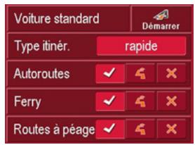 BECKER 7916 TA - Options pour le profil de trajet - 1