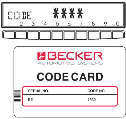 BECKER MEXICO - Programmation du numero de code - 1