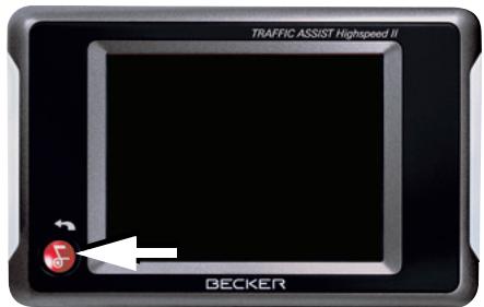 BECKER TRAFFIC ASSIST HIGH SPEED 7934 - Mise en marche/arrêt du Traffic Assist Highspeed - 1