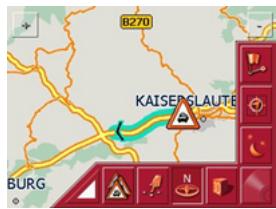 BECKER TRAFFIC ASSIST HIGH SPEED 7934 - Réprésentation sur la carte de messages TMC* - 1