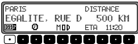 BECKER 4720 TRAFFIC PRO UPDATECD3 8 - Sélection de la durée du trajet et des kilomètres par-courus - 1