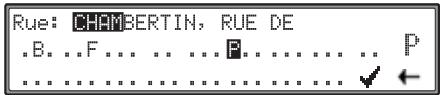BECKER 7800 ONLINE PRO - Saisie de la rue de destination - 3