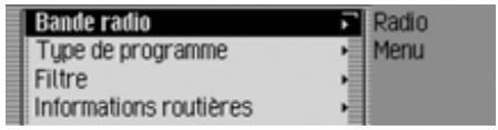 BECKER 7949 TRAFFIC PRO VOICE - Sélectionner le menu principal Radio - 1