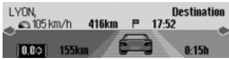 BECKER 7949 TRAFFIC PRO VOICE - Affichage des informations sur la destination - 1