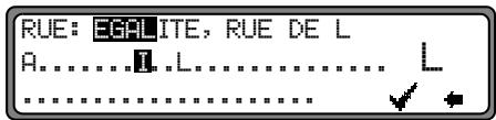 BECKER DTM - Saisie de la rue de destination - 3