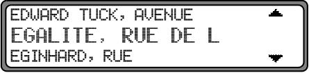 BECKER DTM HIGH SPEED - Saisie de la rue de destination - 4