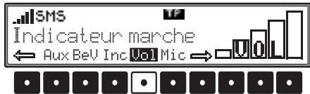 BECKER ONLINE PRO - Affichage du volume sonore (Vol) - 1