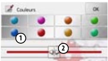 BECKER TRAFFIC ASSIST - Réglage des couleurs - 2