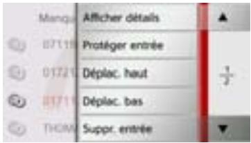 BECKER TRAFFIC ASSIST - Afficher ou editor des entrées - 1
