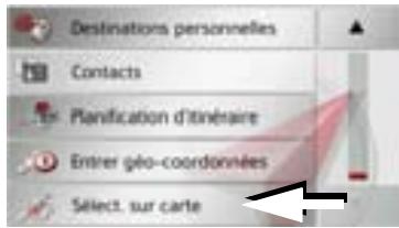 BECKER TRAFFIC ASSIST - Sélection d'une destination à partir de la carte - 1