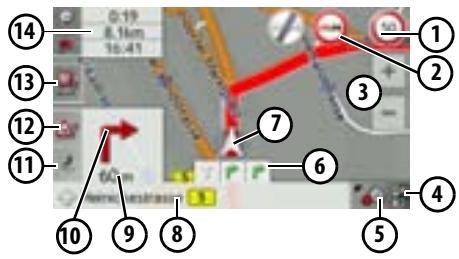 BECKER TRAFFIC ASSIST - Affichage de carte avec guidage - 1